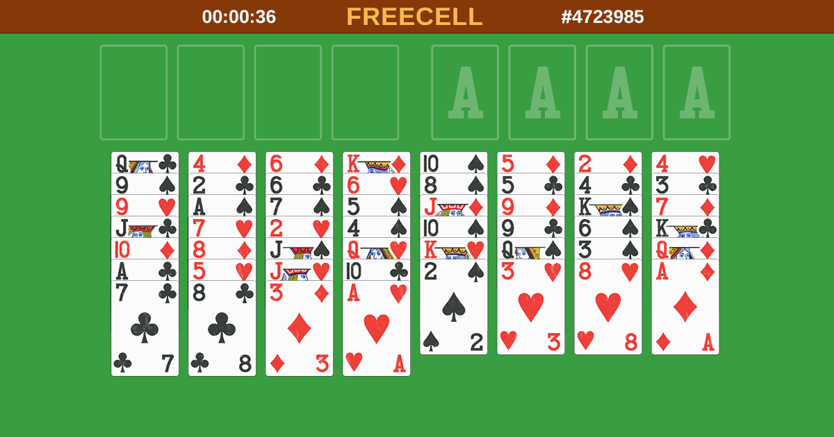 freecell online game for free